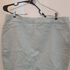 Croft & Barrow Women's Light Green Skort